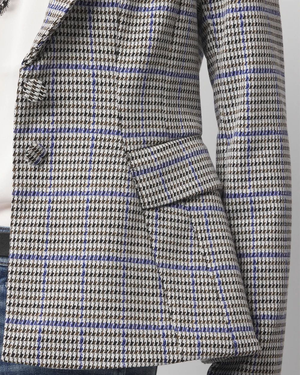 White house black market houndstooth jacket cheap